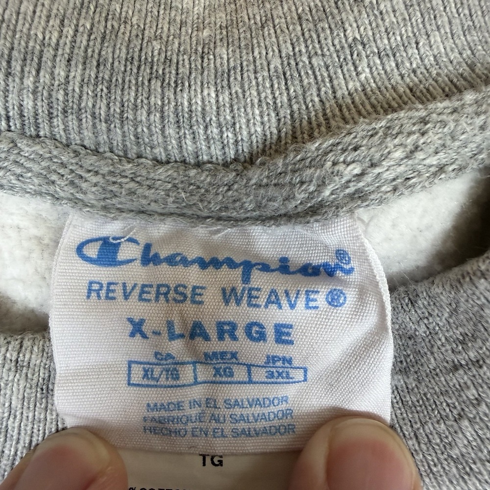 Mizzou Tigers Champion Reverse Weave Sweatshirt Men's XL Gray GUC Retro Logo - Picture 3 of 6